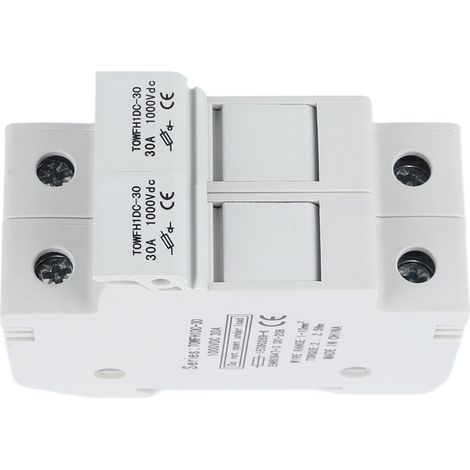 Disjoncteur CC 1000 V avec 2 fusibles pour une protection efficace des appareils électriques (15 A).