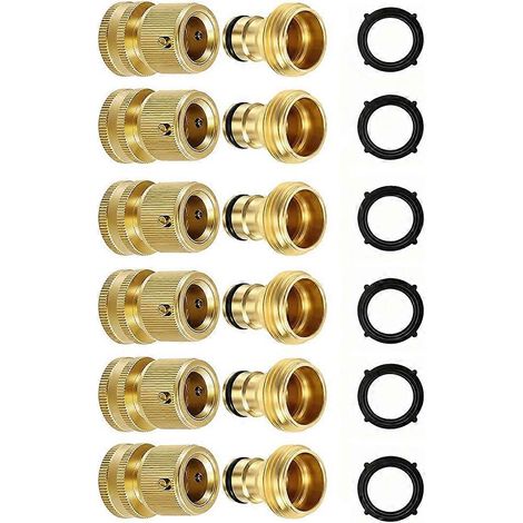 Connexion rapide tuyau raccords 3 4 GHT uni laiton tuyau d arrosage connecteurs Design compatible pour Instant (1/5)