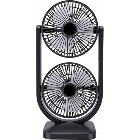 JTLB Ventilateur à Double Tête 2 en 1, Rechargeable par USB (1/5)
