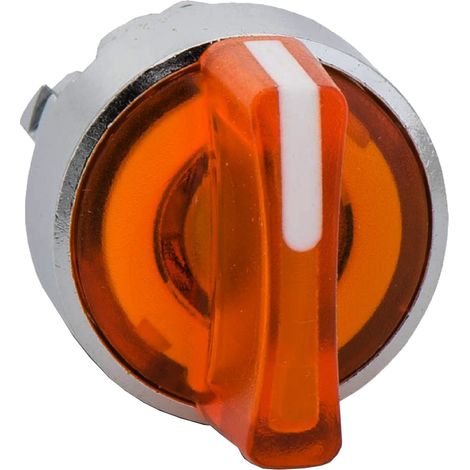 Testa Selettore Luminoso 3 Posizioni Giallo ( Schneider Cod. Zb4Bk1353 )