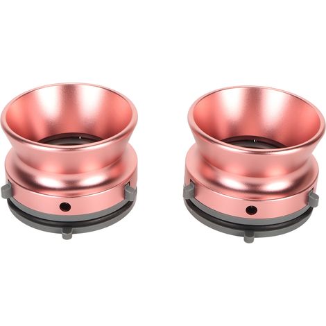 2 adaptateurs universels 1/4 10 pouces pour bobines NAB, chargeur en alliage d'aluminium, pour ReVox B67 Akai Teac, rose. (1/5)