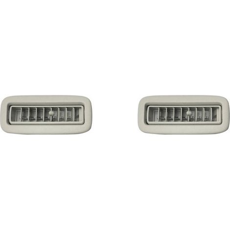 Deux grilles d'aération latérales de climatisation beiges montées sur le toit pour Mitsubishi Pajero V93 V97 et Montero V95 V98. (1/2)