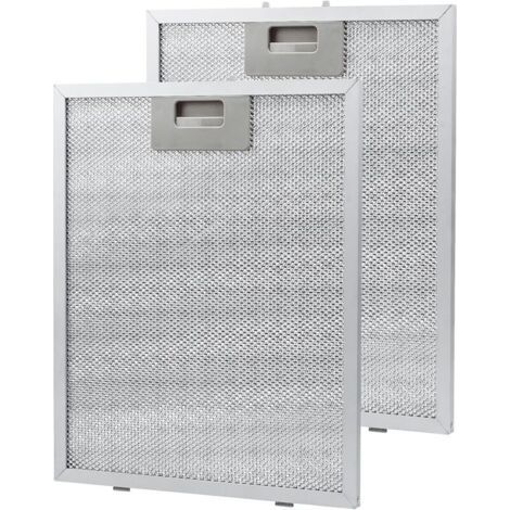 Filtre à Graisse Métallique Pour Hotte de Cuisine/Ventilation de Ventilateur D'extraction Argent 320 x 260 mm (Pack de 2) (1/5)