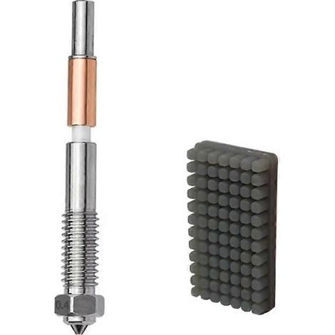 Buses en acier trempé 0,4 mm pour imprimante 3D QIDI Plus 4 : pièces de rechange avec brosse en silicone et brosse amovible rapide. (1/5)