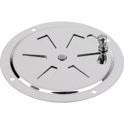 Grille de ventilation en acier inoxydable de 10 cm (4 pouces) avec boutons, sortie d'air, aération, accessoires de quincaillerie marine et nautique, grille de ventilation réglable en acier inoxydable