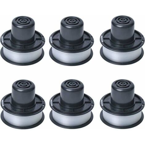 A6226 Bobine de fil compatible avec Black et Decker Auftipp Coupe-herbe automatique GL250 / GL310 / GL360 / GL360SB avec 11m ligne, 6-pack (1/4)