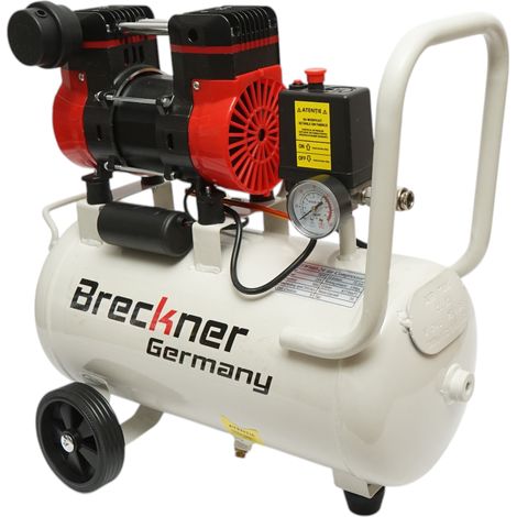 Compressore d'aria da 50 l, motore a 2 cilindri da 1,5 kW/2,1 CV, pressione massima 8 bar, volume d'aria aspirata 155 l/min Breckner Germany (1/5)