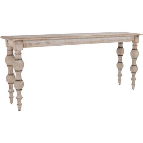 The Rutland Collection Console Table - Wood - L40 x W150 x H80 cm - Brown