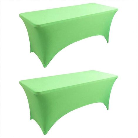 Tischdecken für rechteckige Tische, grüne Stretch-Tischdecken (1/5)