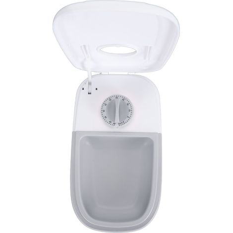Distributeur automatique de croquettes multifonction, détachable et intelligent, pour chats et chiens (gris). (1/5)