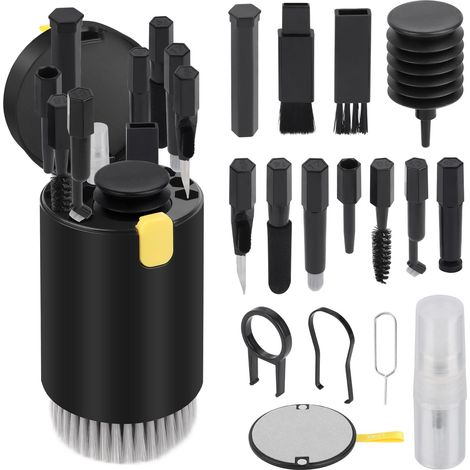 Kit Nettoyage Clavier 20-en-1 – Outils Portables de Nettoyage pour Clavier, Écran, AirPods, iPhone, PC et Appareil Photo (1/5)