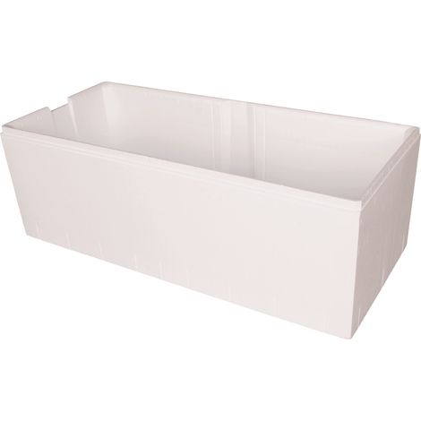 Calmwaters® Wannenträger 170 x 75 cm Modern Select, Passend für Rechteck-Badewanne 170x75 cm, Styroporträger, Schall- und wärmedämmend, Direkt verfliesbar, Badewannenträger in Weiß, 03AX4970 (1/5)