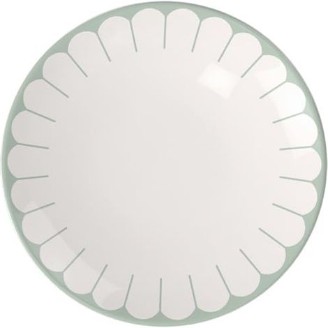 Fleur vert assiette pour le petit-déjeuner verte, rés. lave-vaisselle/micro-ondes, ass. à dessert, pte assiette pr petit-déjeuner, desserts et snacks, ass. à gâteau, Porcel. (1/5)