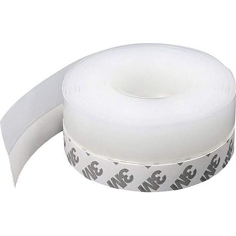 Bande d'étanchéité en silicone, portejoints de porte Strip Stripping Stripping pour portes et fenêtres bruit antipoussière Porte Sceau du fond de la porte 6mx35mm transparent (1/4)