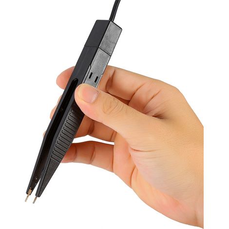 Pince de test pour inductance CMS, pince à épiler pour résistance, multimètre, condensateur, pince de haute qualité (1/5)
