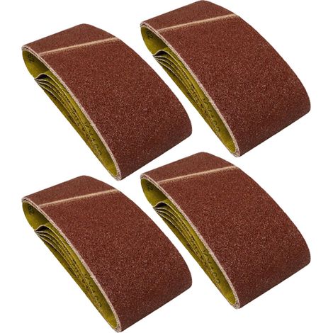 Dapetz ® Sanding Belt 100mm x 610mm, Sander Belts 40 Grit for Belt Sander, for Grinding, Sharpening and Derusting (20 Pieces) Coarse Sander Sheets Sanding Belts Compatible with Makita (1/5)