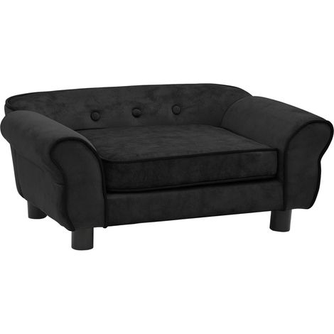 Canapé pour chien,Lit pour chien,Corbeille Chien Noir 72x45x30 cm Peluche DGBDF436097 (1/5)