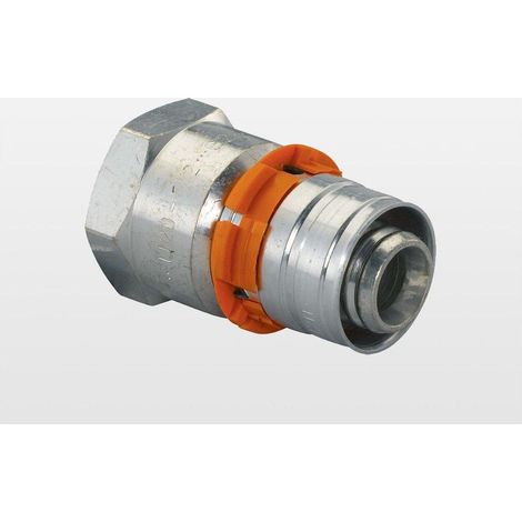 Uponor S-Press Anschlussstück aus verchromtem Messing mit 1/2" Gewinde