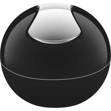 Spirella Bowl Pattumiera a dondolo, Capacità 1L , Nero