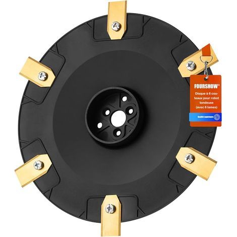 【Effizienteres Schneiden】Messerscheiben + 6 Ersatzmesser, kompatibel mit Husqvarna G3-P15, Automower 305, 310, 315, 315x, 405, 410, 415x, 435, 535 AWD Messertrenner für Mähroboter (1/5)