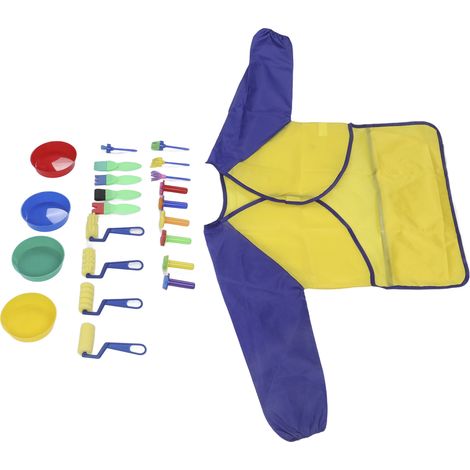 Ensemble de peinture éducatif de 23 pièces : outils colorés variés, doux et sûrs pour l’apprentissage précoce des tout-petits et les activités manuelles. (1/5)