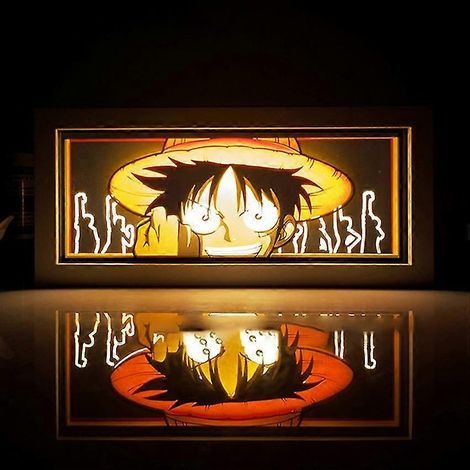 Boîte lumineuse 3D en papier découpé One Piece (manga) - Veilleuse de bureau LED (1/5)