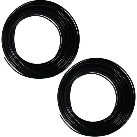 2 filamentos para bolígrafo de impresora 3D de 1,75 mm PLA 10 m (PLA negro)