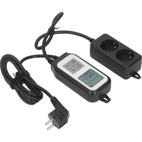 Contrôleur d'humidité avec prise pré-câblée, humidificateur/déshumidificateur à deux étages, thermostat automatique Wi-Fi pour Tuya EU 100-250 V (1/5)