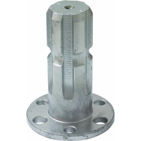 Lem Select – Arbre cannelé 1' 3/8 Z6 – Longueur 90 mm – Diamètre de bride 70 mm – Adaptable pour pompes IMOVILLI et ANNOVI REVERBERI