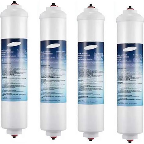 Filtre à eau en ligne DA29-10105J pour réfrigérateur : élément filtrant en carbone actif de noix de coco (4 pièces) (1/4)