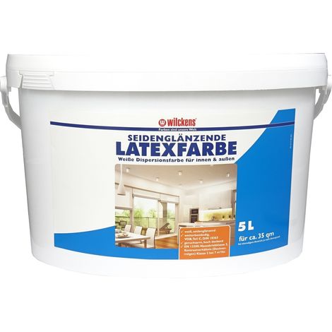Wilckens Latexfarbe seidenglänzend Weiß 5l 13490200090