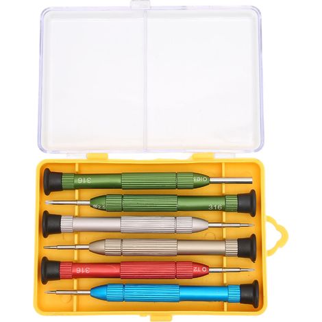 Tournevis 6 en 1 pour Lunettes, Montres et Jouets - Kit de Réparation Portable en Métal (1/5)
