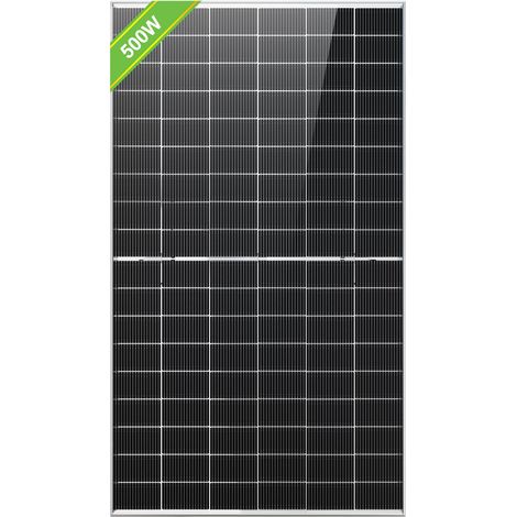 ECO-WORTHY 500 Watt-Solarmodul, Monokristallin, 16BB, Beidseitig Stromerzeugend, Schutzklasse IP68, Geeignet Für Balkon-Kraftwerke und Netzgekoppelte Inselanlagen (1/5)