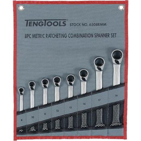 Ratsche Kombischlüssel Set TENGTOOLS 6508RMM 167150101