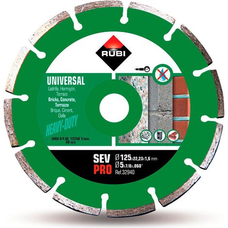Disco diamante rubi r32940 125 mm grigio taglio a secco