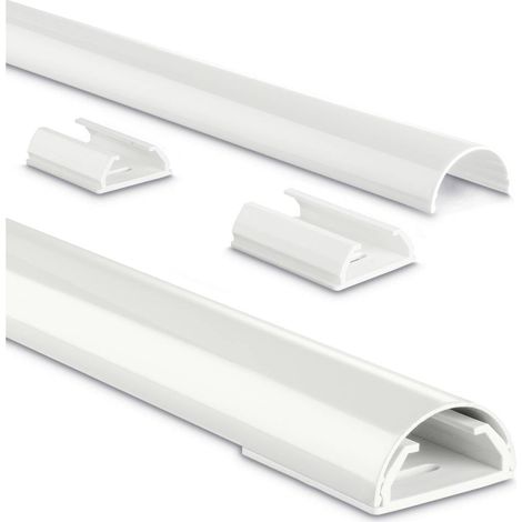 Passe-câbles Hama (L x l x H) 1.1 m x 33 mm x 18 mm 1 pc(s) blanc