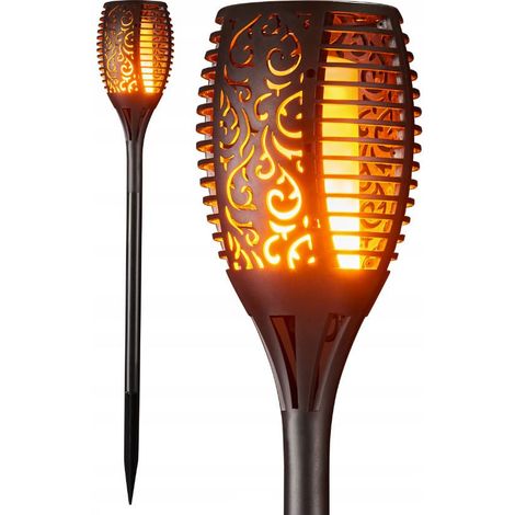 Torcia a LED solare per esterni, effetto fiamma, lanterna (1/3)