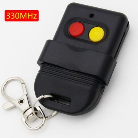 Télécommande Porte Garage - 2 Canaux - Commutateur DIP 8 Positions - Fréquence 330 MHz ou 433 MHz - Compatible SMC5326P-3 - 1 Pièce