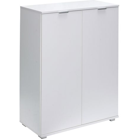 White Sideboard Cabinet Freestanding Highboard Chest of Drawers Multi-Purpose Unit Shelves Office Home  DB141 - White (1/5)