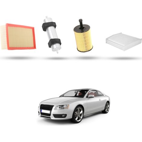 Kit Tagliando 4 filtri compatibile con Audi A5 (8T3,8F7,8TA) 2.0 tdi 120kw dal 2008 (1/5)