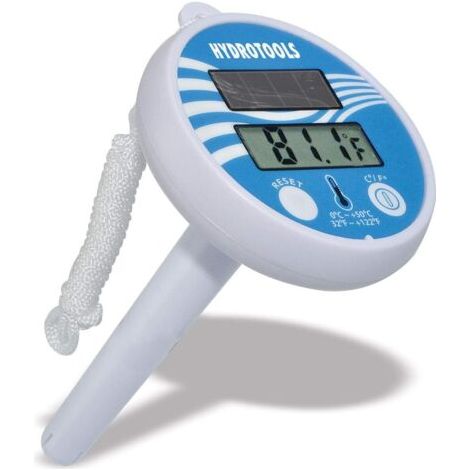 Thermomètre LCD numérique à énergie solaire, grand, flottant, facile à lire, incassable, température de l'eau, adapté aux piscines extérieures et intérieures, spas, étangs, baignoires