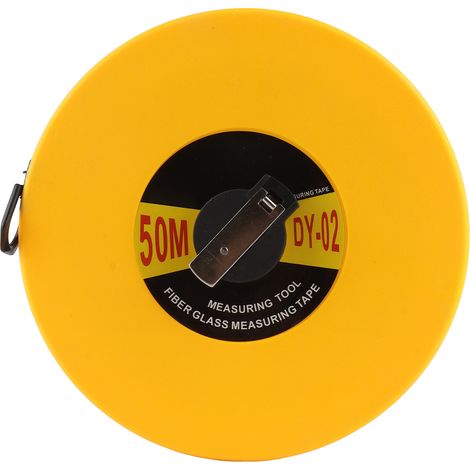 Cinta métrica de fibra de vidrio de 50 m, dispositivo de medición de larga distancia, resistente al agua y a los golpes. (1/5)