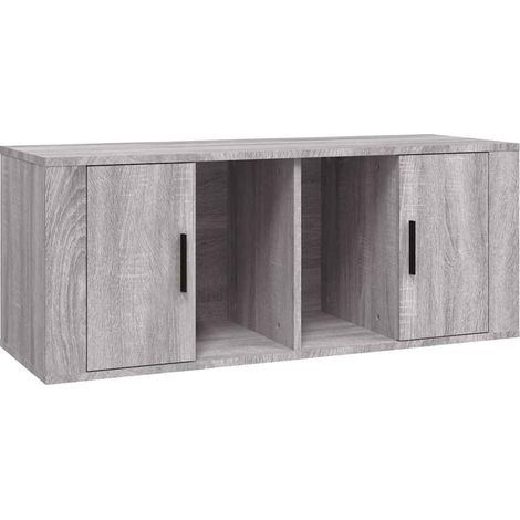 Maison Exclusive - TV-Schrank Grau Sonoma 100x35x40 cm Holzwerkst (1/5)