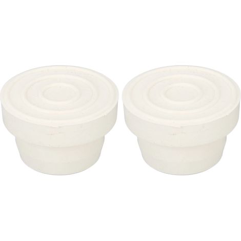 Accessoires pour échelle de piscine à 2 marches : butoir, rehausseur, bouchon d'extrémité interne, dimensions : 5,7 x 5,7 x 3,7 cm (1/5)