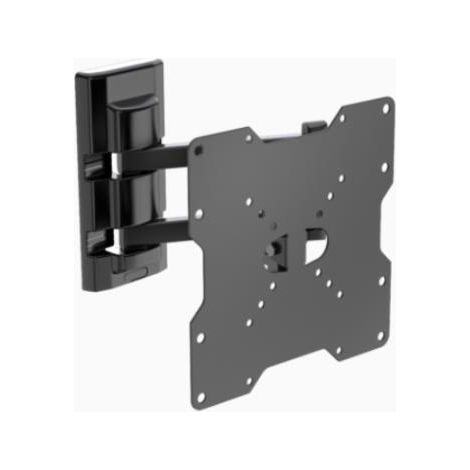 Meliconi FLATSTYLE FDR200, Soporte de Pared para TV de Doble Rotación, Soporte para TV Plana de 26" a 45", VESA 50-75-100-200, Capacidad de Carga 25 Kg, Made in Italy, Negro
