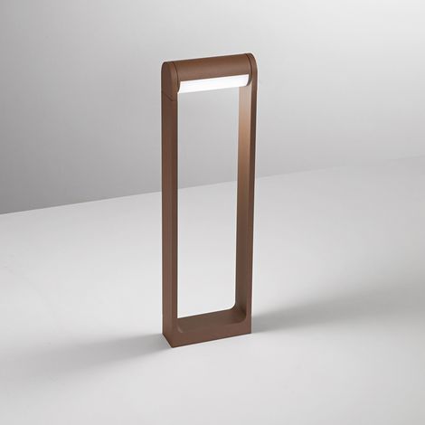 Paletto Esterno Moderno Orienta Alluminio Corten Led 12W 3000K Ip65 (1/2)