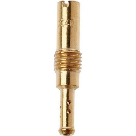 Voici une proposition de titre produit en français (caractères : 174) :\n\nGicleur de ralenti n°40 pour carburateur CB GY6 KOSO OKO PE CVK FCR – Buse d'injecteur de veilleuse Slow Pilot Jet (1/4)
