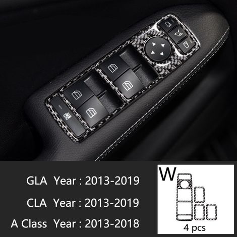 (Type W) Compatible avec Mercedes-Benz Classe A W176 GLA X156 CLA Accessoires de climatisation, panneau de console CD, garniture de style automobile (1/5)
