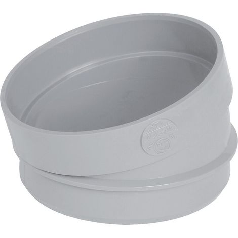 Secteur de coude PVC Vidange Mâle - Femelle 15° - ∅100