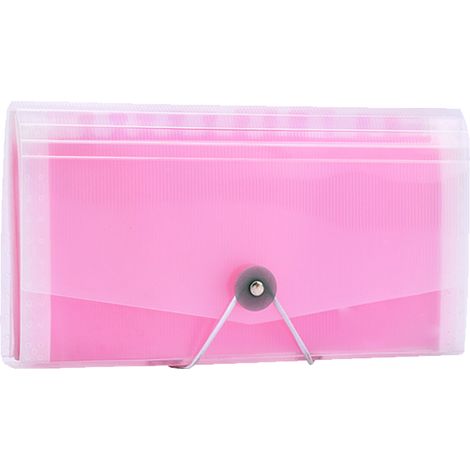 Classeur Accordéon - Extensible A6 Lettre - Transparent À Soufflets Renforcés - Pour Organisation De Documents - 1 Pièce (1/5)